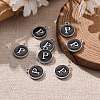 Platinum Plated Alloy Charms X-ENAM-S118-02P-P-5