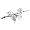 Tibetan Style Alloy Butterfly Hair Sticks PW-WGDEFD2-02-1