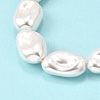 Electroplate Porcelain Imitation Pearl Beads Strands PORC-K009-01B-3