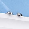 Tarnish Resistant 304 Stainless Steel Stud Earrings EJEW-L215-57A-P-4