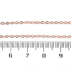 Brass Cable Chain Necklace Making NJEW-D302-80RG-3