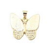 Brass Micro Pave Clear Cubic Zirconia Pendants KK-A221-16c-G-1