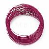 201 Stainless Steel Wire Necklace Cord TWIR-SW001-18-1