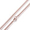 304 Stainless Steel Box Chain Necklaces X-NJEW-P244-01RG-2