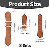 8 Sets PU Leather Sew on Toggle Buckles AJEW-HS0001-54D-2