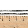 Electroplated Synthetic Non-Magnetic Hematite Beads Strands G-C136-K01-03-4