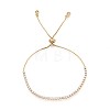 Cubic Zirconia Tennis Bracelet BJEW-T020-03B-02G-1