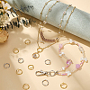 28Pcs 2 Colors Brass Open Jump Rings KK-BC0015-82-4