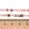 Natural Hematoid Quartz/Ferruginous Quartz Beads Strands G-Z161-B01-3x3mm-5