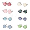 Brass Enamel Fish Stud Earrings EJEW-I322-05P-4