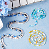  12 Strands 6 Colors Electroplate Glass Beads Strands EGLA-TA0001-31-11