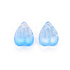 Transparent Spray Painted Glass Charms GLAA-S190-020A-06-2