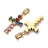 304 Stainless Steel Rhinestone Pendants RB-CBA5CCB-05C-G-3