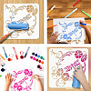 PET Hollow Out Drawing Painting Stencils DIY-WH0405-0055-4