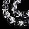 Transparency Glass Beads Strands GLAA-T023-15-3