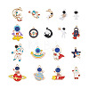Craftdady 36Pcs 18 Styles Baking Painted Alloy Pendants FIND-CD0001-03-12