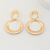 Iron Dangle Stud Earrings for Women WGA52C2-01-1