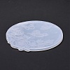 Flat Round with Flower & Butterfly Cup Mat Silicone Molds LS-DIY-M034-29-5