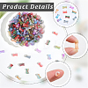 800Pcs Transparent Acrylic Beads OACR-PA0001-98C-6