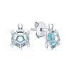 Cute and Delicate S925 Sterling Silver Turtle Stud Earrings for Ocean Lovers OH0767-1