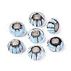 Handmade Lampwork & Brass Core European Beads LAMP-N044-01S-02-1
