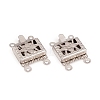 304 Stainless Steel Box Clasps STAS-G229-02P-1