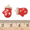 Christmas Alloy Enamel Pendants ENAM-I073-02G-01-3
