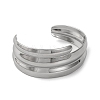 304 Stainless Steel Cuff Bangles for Women BJEW-B104-12P-2