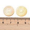 Natural Yellow Shell Carved Cabochons SSHEL-B006-01A-A-3