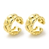 Heart Brass Cuff Earrings for Women EJEW-L270-003G-1