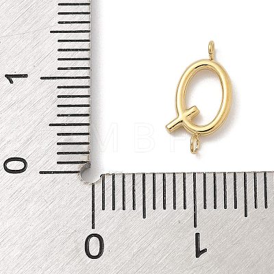 304 Stainless Steel Letter Connector Charms STAS-M108-01G-17-1