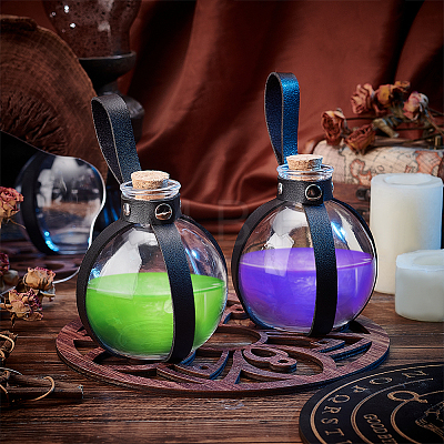 Dark Magic Cork Potion Bottle AJEW-WH0415-80A-1