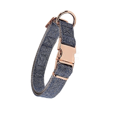 Nylon Dog Collar with Rose Gold Iron Quick Release Buckle PW-WG25675-02-1