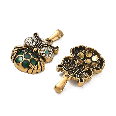 304 Stainless Steel Rhinestone Pendants RB-CBA7A56-08AG-03-1