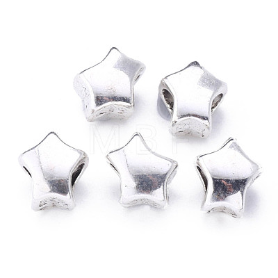 Alloy European Beads TIBE-S319-137AS-RS-1