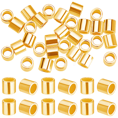 50Pcs 925 Sterling Silver Crimp Beads STER-BBC0009-66-1
