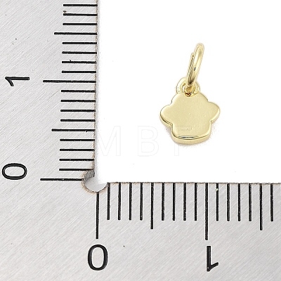 Real 18K Gold Plated Brass Enamel Charms KK-M293-22G-04-1