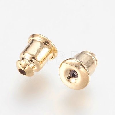 Brass Ear Nuts KK-F759-37G-NF-1