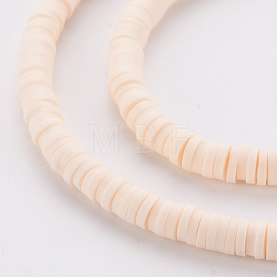 Handmade Polymer Clay Bead Strands X-CLAY-T002-4mm-76-1