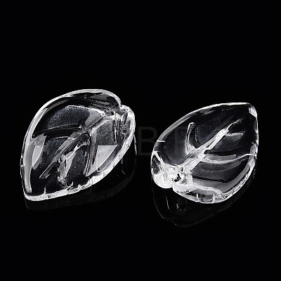 Transparent Glass Petal Beads GLAA-N001-12-1