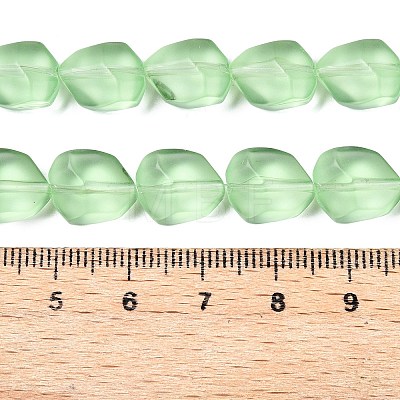 Frosted Glass Beads Strands GLAA-T023-30H-1