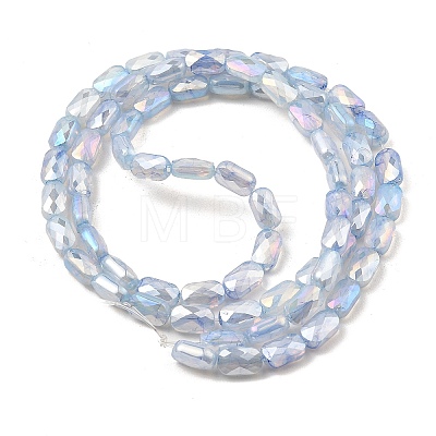 Imitation Jade Glass Beads Strands GLAA-P058-04A-07-1