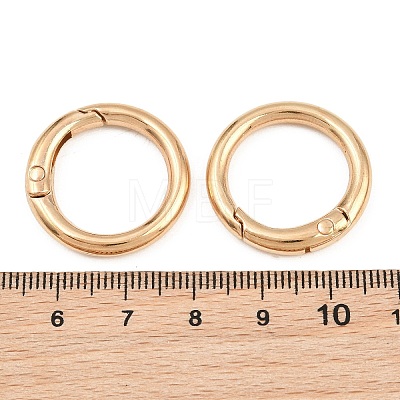 Zinc Alloy Spring Gate Rings AL-CBAC079-07LG-1
