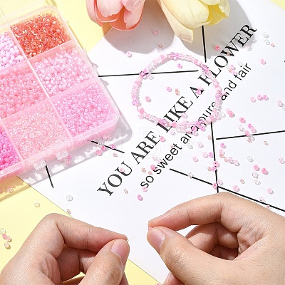 Mixed Style Glass Seed Bead Sets SEED-YW0002-60A-1