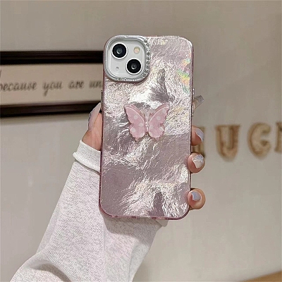 Butterfly Pattern Silicone Mobile Phone Cover PW-WGCC13A-05-1