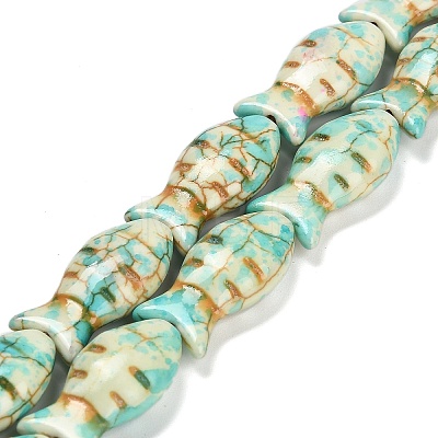 Synthetic Turquoise Beads Strands TURQ-F019-01I-1