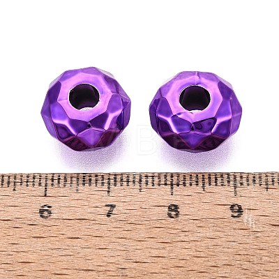 UV Plating Acrylic European Beads OACR-E033-22-04-1