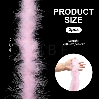 Turkey Feather Strips DIY-WH0504-908A-1