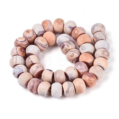 Dyed Natural Agate Beads Strands G-T144-26C-1