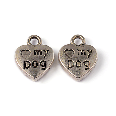 Tibetan Style Alloy Charms Pendants TIBEP-A123278-AS-LF-1